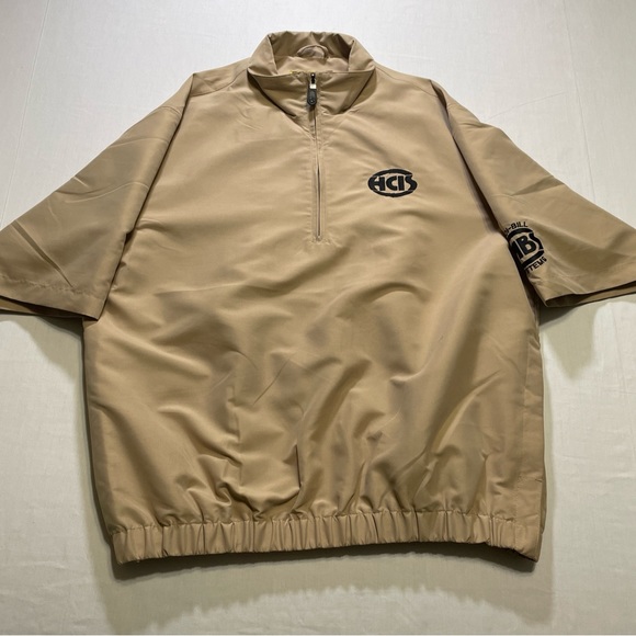 DRY CREEK MEN/UNISEX L 22/30 1/4 ZIP PULLOVER WINDBREAKER SHORT SLEEVE GOLF NEW. - Picture 1 of 8